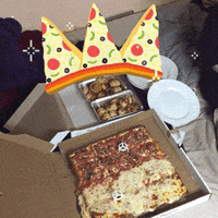pizza dont do drugs GIF