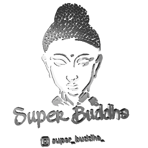 Buddha Sticker by Halo Barber Studio