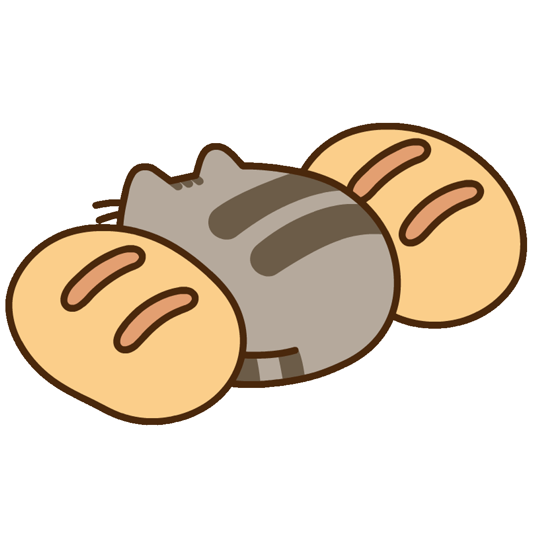 Roll Bread Sticker by Pusheen for iOS & Android | GIPHY
