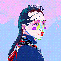 Illustration Neon GIF by Ghostqiao