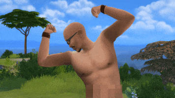 proud muscles GIF by The Sims