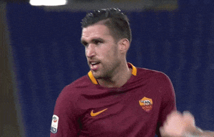 kevin strootman laughing GIF by AS Roma