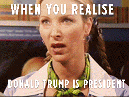 when you realize donald trump is president GIF by marie claire Australia