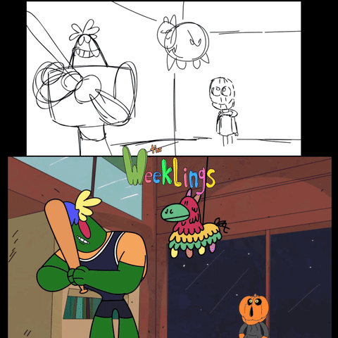 WeeklingsCartoon animation animated nickelodeon creativity GIF