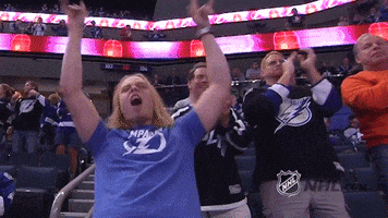 Excited Rock On GIF by NHL