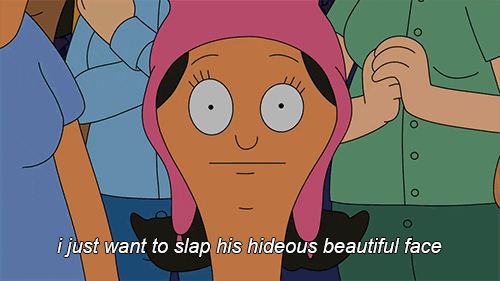 Louise Belcher I Just Want To Slap His Hideous Beautiful Face GIF by Bob&#39;s Burgers - Find ...