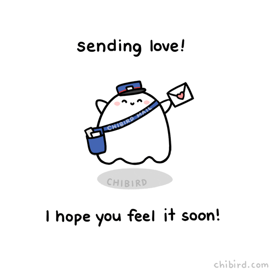 cute love letter GIF by Chibird