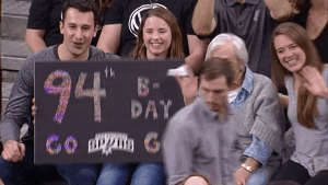 happy birthday sign GIF by NBA