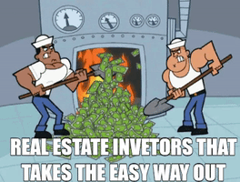 Burning Money Fool GIF