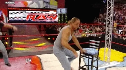 shawn michaels kick in the groin GIF