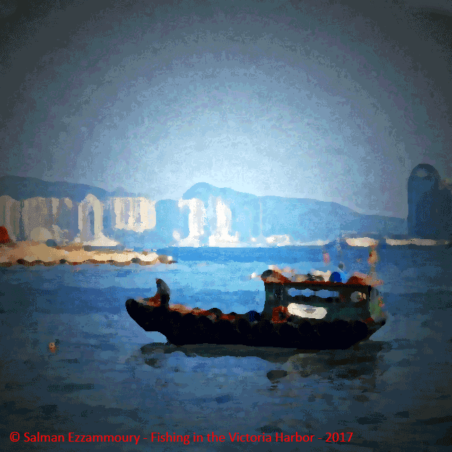 salmanezzammoury art boat fishing hong kong GIF