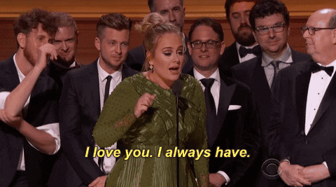 I Love You Adele GIF by Recording Academy / GRAMMYs - Find & Share on GIPHY