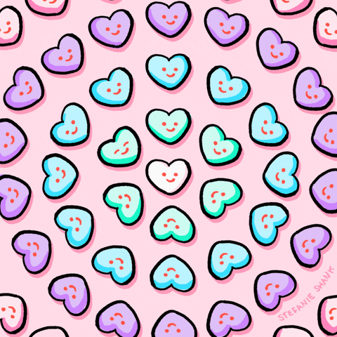 i love you pink GIF by Stefanie Shank