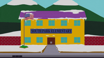 snow school GIF by South Park 