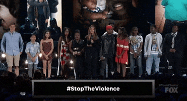 stop the violence GIF by FOX Teen Choice