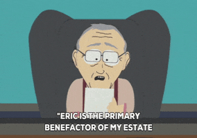 old man reading GIF by South Park 