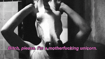 mare unicorn bitch bitch please im a unicorn GIF