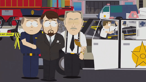 Cars Arresting GIF by South Park 