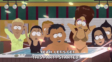 party flash GIF by South Park 