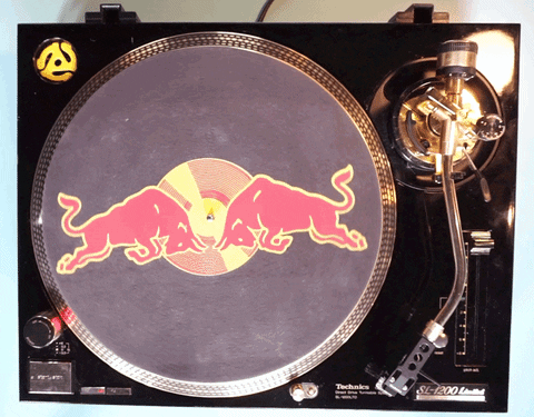 record player spinning GIF by Red Bull - record player spinning GIF by Red Bull