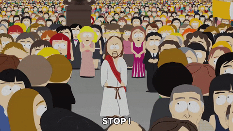 Jesus Commanding GIF by South Park - Find & Share on GIPHY
