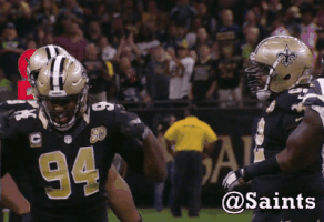Pumped Up Saints Gameday GIF by New Orleans Saints