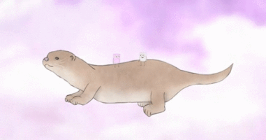 nostalgianerd otter marshmallows GIF