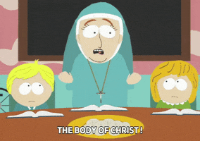 christ nun GIF by South Park 