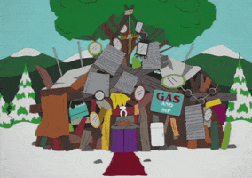 tree trash GIF by South Park 