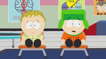 sitting kyle broflovski GIF by South Park 