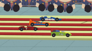 racing cars race GIF by South Park 