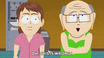 confused mrs garrison GIF by South Park 