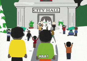 crowd running GIF by South Park 
