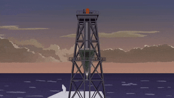 oil rig falling GIF by South Park 