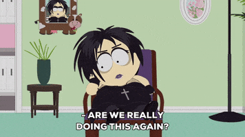 chair goth GIF by South Park 