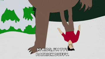 patrick duffy leg GIF by South Park 