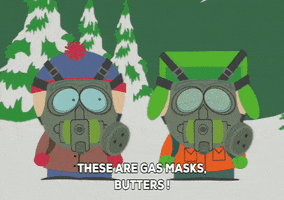 cool gas mask gif