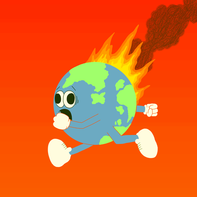 Run Away Global Warming GIF by GIPHY Studios Originals - Find & Share