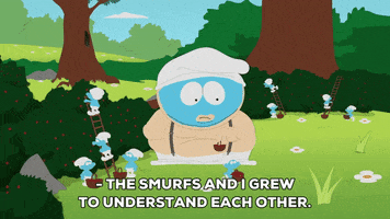 eric cartman smurfs GIF by South Park 