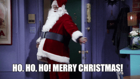 merry christmas friends GIF