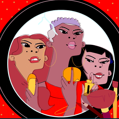girls night out animation GIF by Tracey Elle 