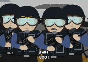 soldier booing GIF by South Park 