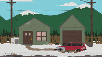 green house car GIF by South Park 