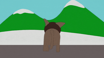 cat leaving GIF by South Park 