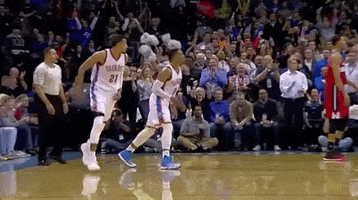 Skipping Russell Westbrook GIF by NBA