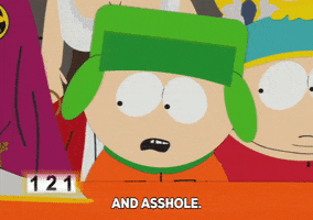 eric cartman curse word GIF by South Park 