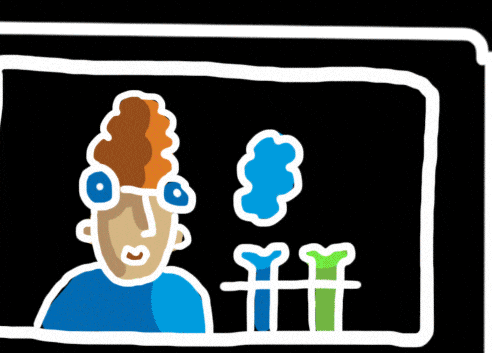 Lab Scientist GIF by Hronotop Graphic