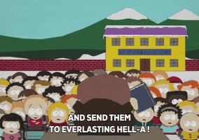 crowd cartman GIF by South Park 
