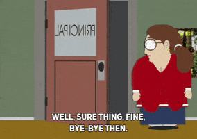 diane choksondik leaving GIF by South Park 
