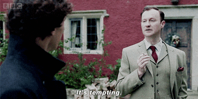 tempting mycroft holmes GIF by BBC